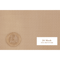 Messingvev 20-120 Mesh Bred 50mm-300mm CuZn36 CW507L Gitter