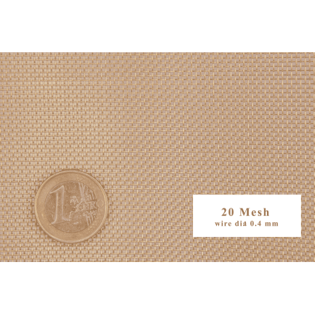 Messingvev 20-120 Mesh Bred 50mm-300mm CuZn36 CW507L Gitter