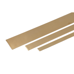Messing flachstang 2.0401 CW614N metallbånd 20x0,5 mm–90x6 mm tilskjæring bånd