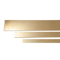 Messing flachstang 2.0401 CW614N metallbånd 20x0,5 mm–90x6 mm tilskjæring bånd