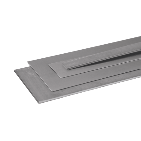 Fjærstål 1.1248 flatstang C75 båndstål / blikksremsestykke 20x0,5 mm–90x3 mm avskåret strimler